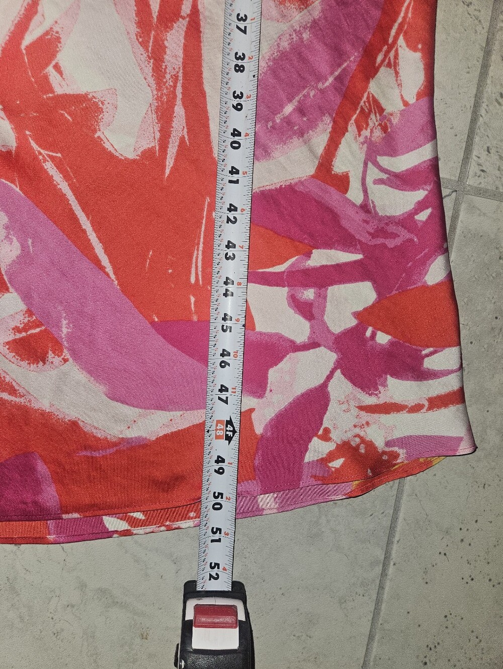 Natori Silk Floral Slip Dress Pink Red White Size Large Never Worn - Picture 6 of 7